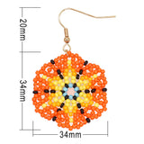 Bohemian Bead Woven Flower Fashion Earrings – Stylish Gifts — 5
