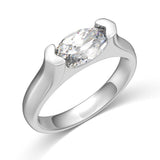 Inlaid Geometric Heart Shape Wedding Ring Women's – Jewelry Gift Ideas — 6
