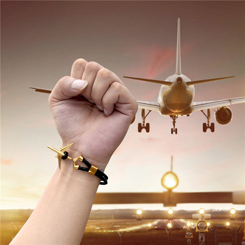 Fashion Machine Leather Bracelet Stainless Steel – Stylish Gifts — 1