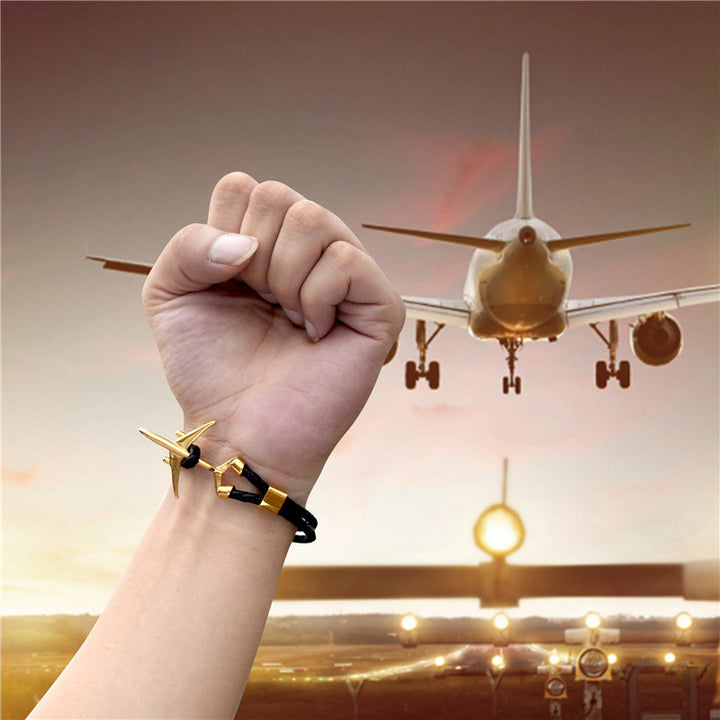 Fashion Machine Leather Bracelet Stainless Steel – Stylish Gifts — 1