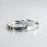 S925 Sterling Silver Dream Planet Couple Ring – Gifts for Couples — 1