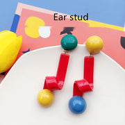Retro Exaggerated Asymmetric Earrings – Meaningful Gifts — 5
