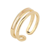 Women's Fritillaria Double Plain Ring – Gifts for Her — 3
