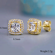 Brass Zircon Stud Earrings Crystal Rhinestone – Jewelry Gift Ideas — 6