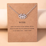 Zen Buddhist Lotus Stainless Steel Pendant – Jewelry Gift Ideas — 5