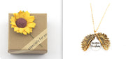 Sunflower Double Lettering Necklace – Jewelry Gift Ideas — 5