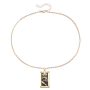 Ornament Simple Hot Girl Square Plate Necklace – Jewelry Gift Ideas — 6