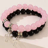 Hollow Cross Color Beaded Bracelet – Jewelry Gift Ideas — 5