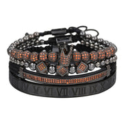 Men's Micropaved CZ Diamond Ball Crown Bracelet – Jewelry Gift Ideas — 2