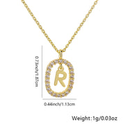 26 Letters Pendant Necklace Light Luxury – Jewelry Gift Ideas — 13