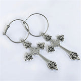 Gothic Dark Angel Cross Alloy Earrings – Useful Gifts — 3