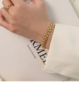 Widened Titanium Steel Plated 18K Gold Color – Jewelry Gift Ideas — 14