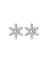 S925 Silver Small Temperament Snow Flower Earrings – Stylish Gifts — 5
