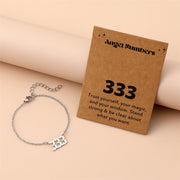 Creative Stainless Steel Angel Digital Bracelet – Jewelry Gift Ideas — 1