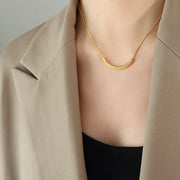 Gold Plated Titanium Steel Necklace – Jewelry Gift Ideas — 1