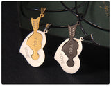 Cute Heart Couple Necklace With One Arrow LOVEYOU – Jewelry Gift Ideas — 5