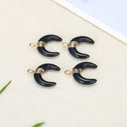 Stone Crescent Shaped Pendant Necklace – Jewelry Gift Ideas — 11