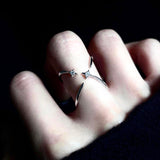 Four Eight-pointed Stars Rhinestone Ring For Women – Gifts for Her — 1