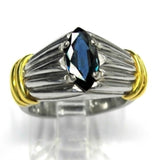 Electroplating Inlaid Blue Zircon Ring European – Stylish Gifts — 3