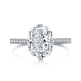 High Carbon Diamond Square Diamond S925 Ring – Gift Ideas — 10