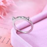 Personalized Pet Cat Ears Name Ring Fashion Jewelry – Stylish Gifts — 8