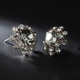 Exquisite Small Full Drilled Earrings Sun Flower – Thoughtful Gifts — 6