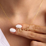 Stainless Steel Signature Nameplate Necklace – Jewelry Gift Ideas — 5