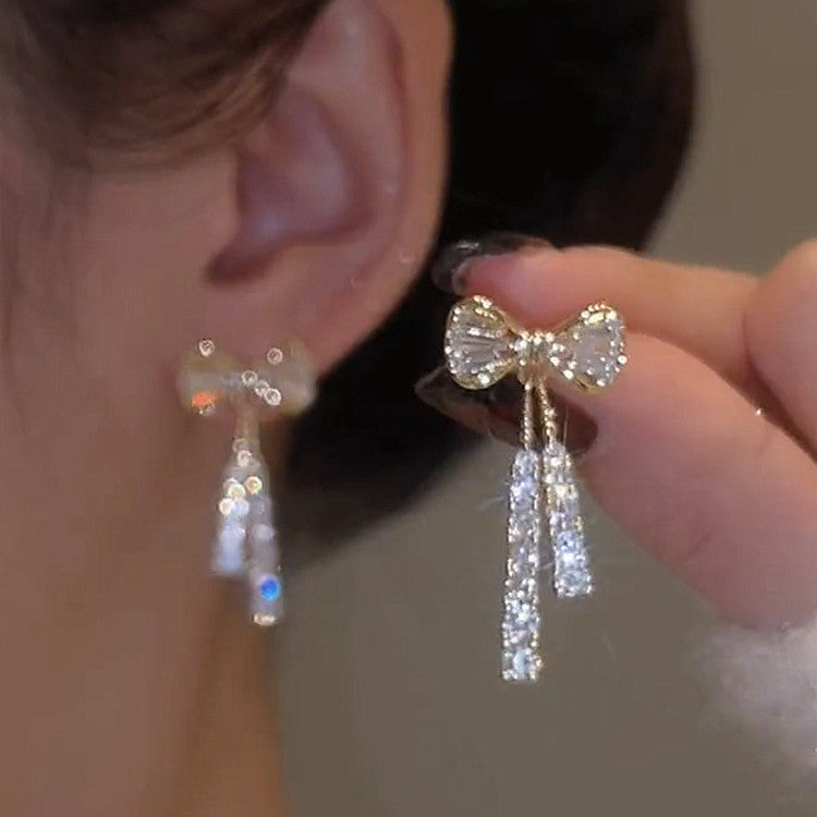 INS Butterfly Earrings With Rhinestones Fashion – Stylish Gifts — 1