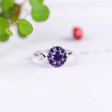 Fashion Natural Pure Body Amethyst Plum Ring – Stylish Gifts — 6