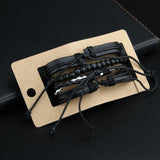 Multilayer 4-Piece Hand Braided Vintage Bracelet – Jewelry Gift Ideas — 4