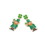 Irish Carnival Green Elf Earrings – Unique Gift Ideas — 3