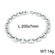 Personality Oval Simple Stainless Steel Coffee – Jewelry Gift Ideas — 18
