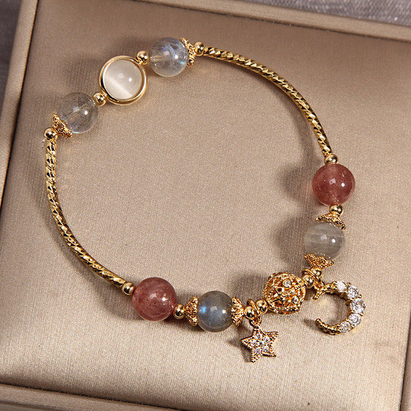 Natural Moonstone Crystal Bracelet Female Grass – Jewelry Gift Ideas — 1