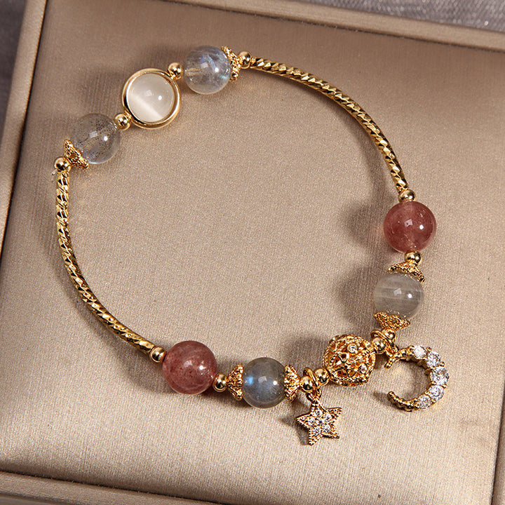 Natural Moonstone Crystal Bracelet Female Grass – Jewelry Gift Ideas — 1