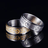 Titanium Steel Taoist Turning Personality Ring – Useful Gifts — 5