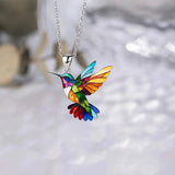 Colorful Bird Acrylic Earrings Vintage Necklace – Jewelry Gift Ideas — 6