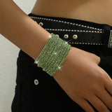Women's Diamond Elastic Bracelet Wrist Ring Gems – Jewelry Gift Ideas — 12