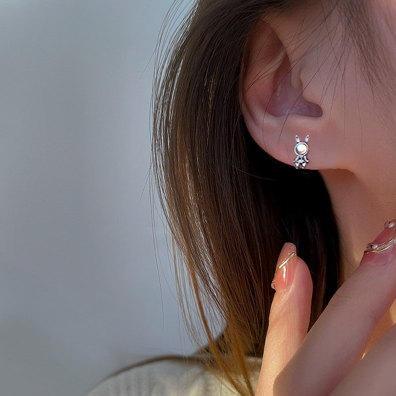 Rabbit Stud Earrings For Women With Simple Design – Gifts for Her — 1