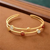 Women's Round Fashion Sapphire Bracelet – Stylish Gifts — 1