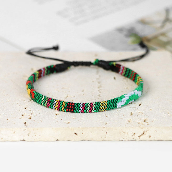 Iridescent Boho Bracelet Original Handmade Cotton – Jewelry Gift Ideas — 1