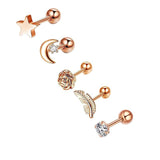 Geometric Stainless Steel Zircon Earrings – Stylish Gifts — 15