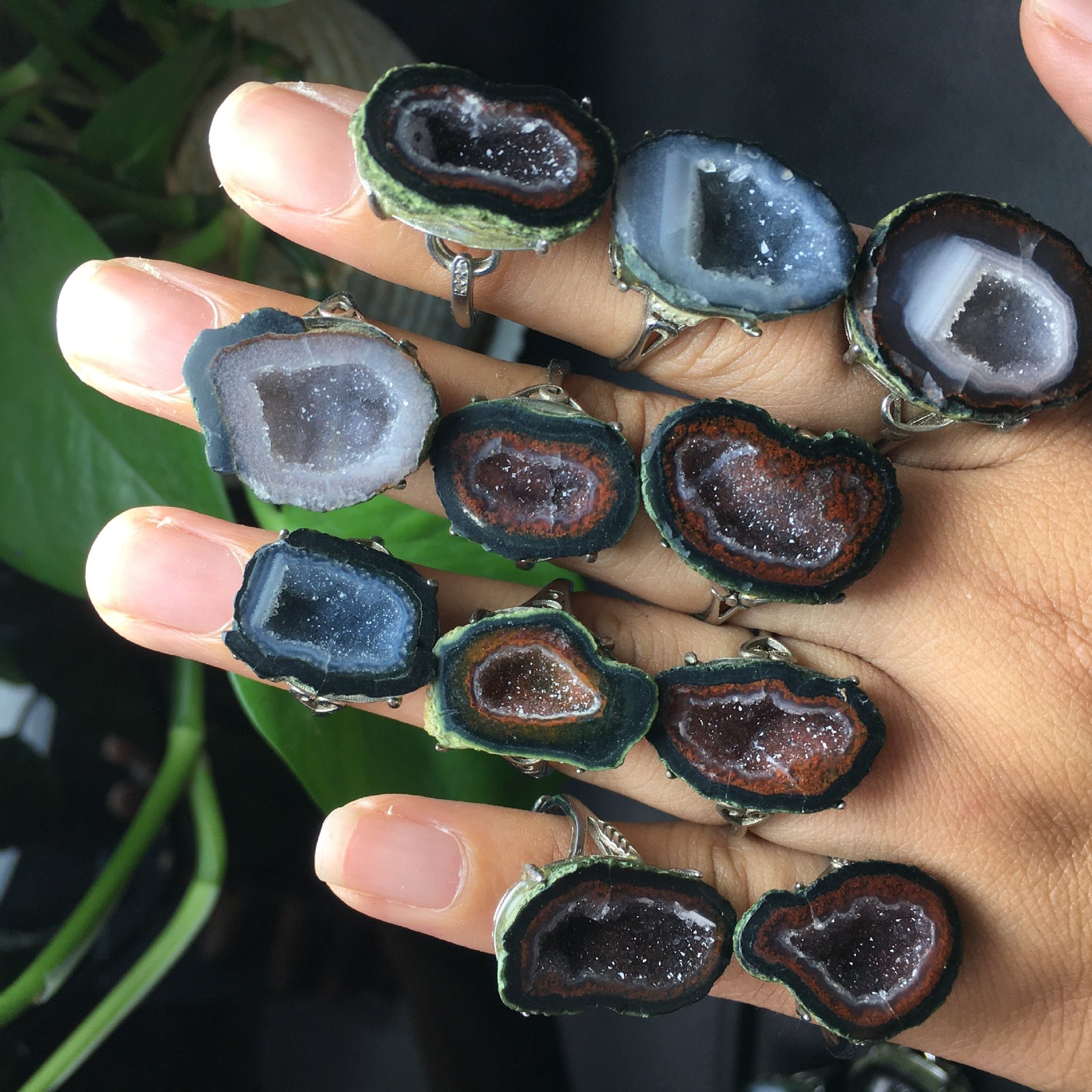S925 Silver Inlaid Cornucopia Agate Open Mouth – Holiday Gift Ideas — 1