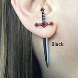 Women's Fashion Vintage Crystal Diamond Gothic Dagger – Stylish Gifts — 6