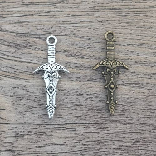 Antique Alloy Double-sided Sword Pendant – Jewelry Gift Ideas — 2