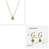 Stone Round Pendant Simple And Colorfast – Jewelry Gift Ideas — 5