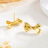 Sweet Trend Bow Stud Earrings Stylish – Special Occasion Gifts — 2