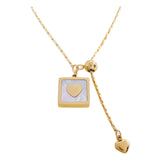 Light Luxury White Shell Love Titanium Steel – Jewelry Gift Ideas — 8