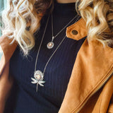Retro Creative Double Layer Sunflower Gem – Jewelry Gift Ideas — 3