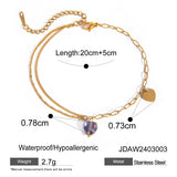 16K Gold Stainless Steel Colorful Oil Necklace – Jewelry Gift Ideas — 8