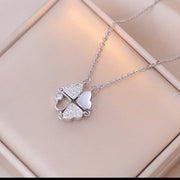 Open And Close Four-leaf Flower Dual-wear – Jewelry Gift Ideas — 16